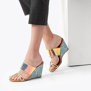KURT GEIGER LONDON Charing wedge heel, size 37.5 (6.5 US)